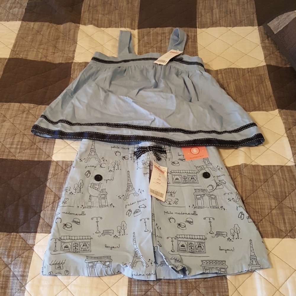 Gymboree skort and top set size 6